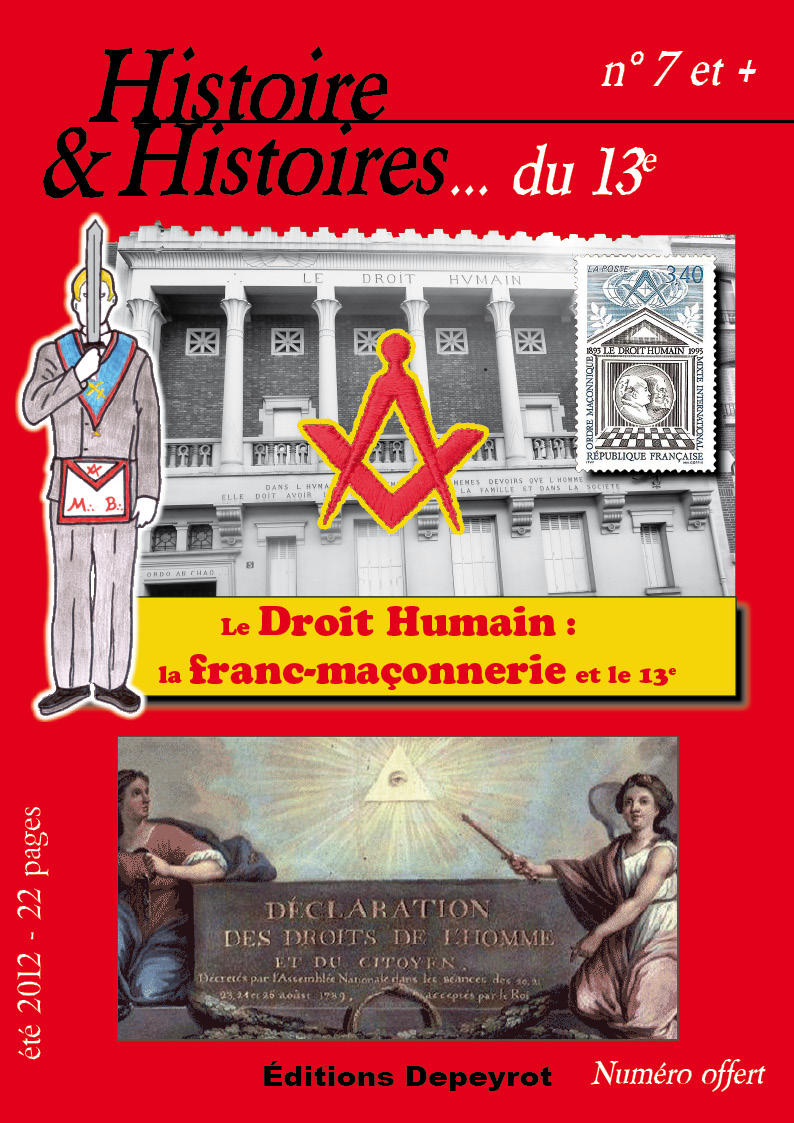 Cadeau : numéro spécial franc-maçonnerie de la revue Histoire & Histoires... du 13e en pdf